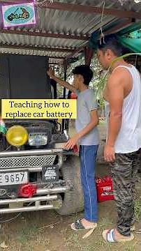 Shinjohn learns how to replace car battery #automobile #knowledgeocean #youtubeshorts