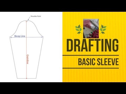 Easy Sleeve Pattern Making Tutorial | Sewing for Beginners#sewing #fashiondesign #creative #easy