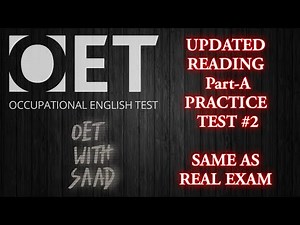 OET Reading Part-A Practice Test#2 with answers/ Same as Real Exam/ Updated 2021