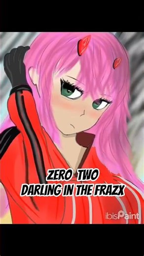 Darling in FRAXX - Zero Two Anime Art #shorts #anime