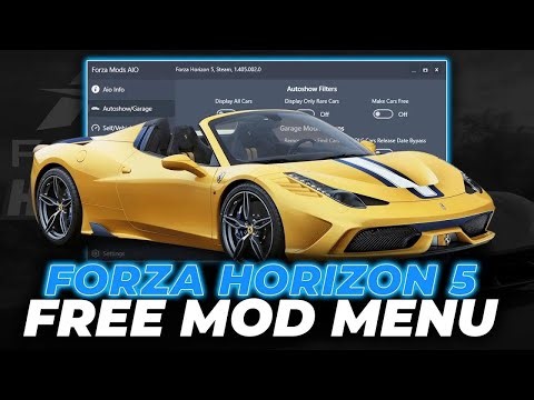 HACK FORZA GOD MODE: Unlimited Money & All Cars CHEAT (FH5 Mod Menu)