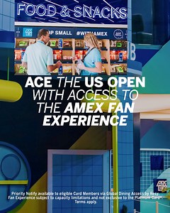 Complete your US Open trip with access to the Amex Fan Experience & Priority Notify on Resy using your Platinum Card®. | American Express