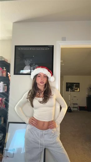 Mary Kayla Official on Instagram: "Warning: Santa hat may cause spontaneous dancing 🎅 #christmas #mood #cozyvibes #tiktokdance"