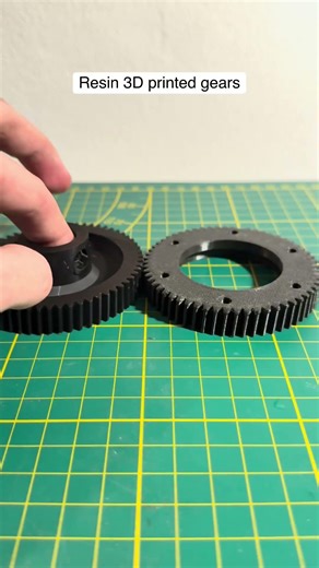Resin 3D printed Worm Gears #3d #3dprinting #engineering #timelapse #diy