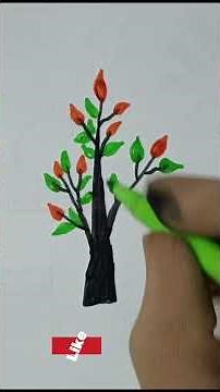 How to draw beautiful tree drawing step by step ‪@RafatSuperart‬ #easydrawing #painting #arttutorial