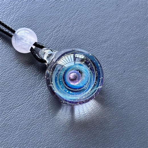 Universe Glass Planetarium Pendant Necklace - Cosmic Jewelry Gift - Etsy