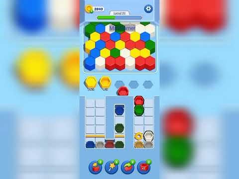 Hexa Fall Color Sort level 72 gameplay walkthrough solution