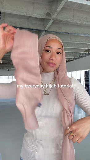 Honey Beige Vela Hijab Tutorial: How to Style Beige Modal Scarves