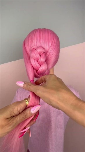 ✨ Modern Braided French Twist Hair Hack ✨#hairstyle #shorts #hair #viral #hairtok