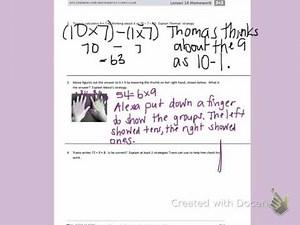 Engage NY Third grade Module 3 Lesson 14 back