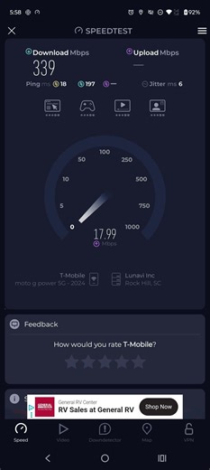 T-Mobile Home Internet Speed Test