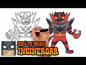 How to Draw Incineroar | Pokemon (Art Tutorial) - Videos For Kids