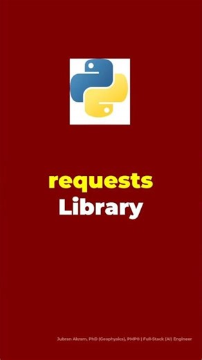 requests Library #python #shorts