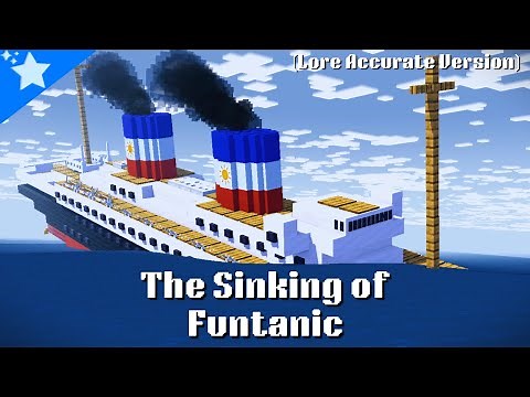 The Sinking of Funtanic (Lore Accurate) | Minecraft Sinking Ship Animation