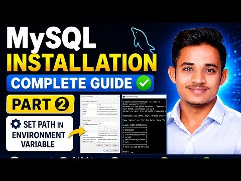 MySQL Part 2 | Set Environment Variable Path + Run MySQL in CMD 🔥