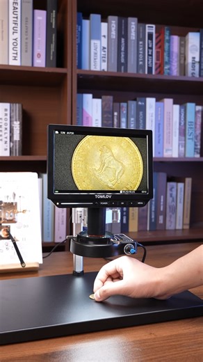 1.4K views · 21 reactions | Surprised with my new digital microscope for coin collection  Check out #Tomlov TM4K here:  https://amzn.to/3H6JkSC https://bit.ly/3OnZDhW #tomlov #Tomlovmicroscope #fyp #usefulproduct #digitalmicroscope #coins #coincollecting #coincollection #coincollector #gamechanger #electronics #microscope #lcdmicroscope #ErrorCoins #rarecoins #coinhunting #CoinSearch #happysummer | Tomlov | Facebook