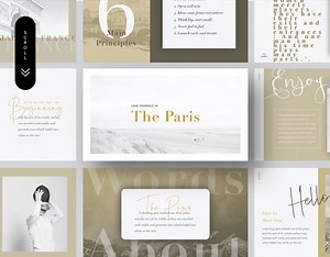PARIS - Free Keynote & Powerpoint Presentation Template - ELIZAVETA TIMOFEEVA