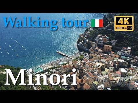 Minori (Campania), Italy【Walking Tour】With Captions - 4K