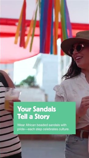 Confidently Style African Beaded Sandals