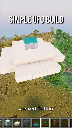 Simple UFO Build in Minecraft 🛸 #shorts