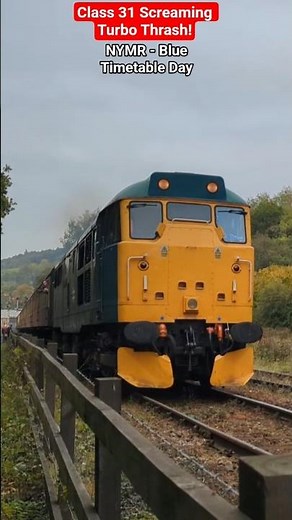 Class 31 SCREAMING Turbo! 31128 "Charybdis" thrashes up Grosmont Bank on NYMR Blue Timetable Day