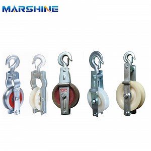 [Hot Item] Opgw Optical Fiber Tandem Cable Stringing Block Nylon Cable Pulley Block