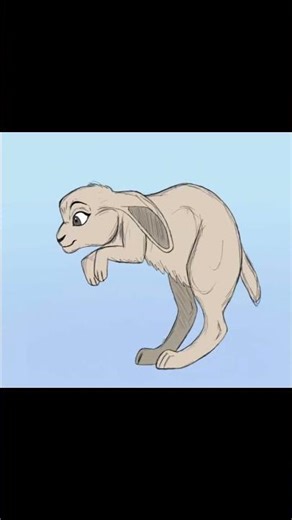 Bunny Jumping Animation✨ | #AnimationArt #2DAnimation #SketchToLife #AnimalArt #AnimatorLife