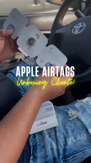 Unboxing AirTags Cliente satisfeito 😃 #apple #airtags #unboxingvideo #clientes