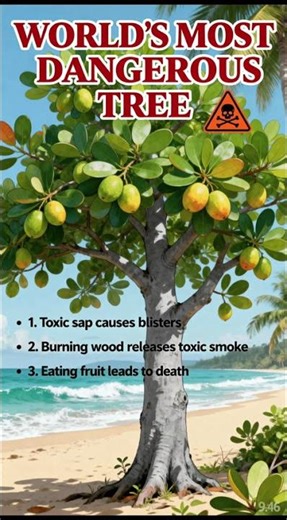 Do you know which is World’s most dangerous tree ? #facts #fact #nature