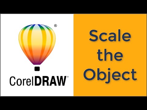 Corel draw: Scale the object.