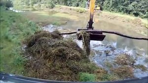 Long Reach Excavator Dredging Cabin view | Excavator