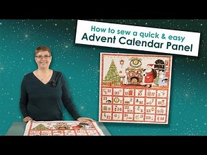How to sew a fold-up Advent Calendar fabric panel 🎄The perfect gift to be used year after year