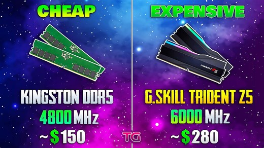 Cheapest vs expensive DDR5 RAM - how big is the difference?