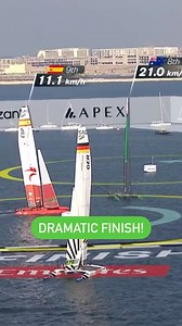 DRAMATIC FINISH! Jimmy steers the Flying Roo into the final 🇦🇺🦘 #PathTo4Peat #SailGP #DubaiSGP #PoweredByNature #Sailing #Sport | Bonds Flying Roos SailGP Team