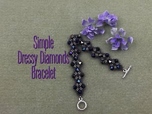 Simple Dressy Diamonds Bracelet Tutorial
