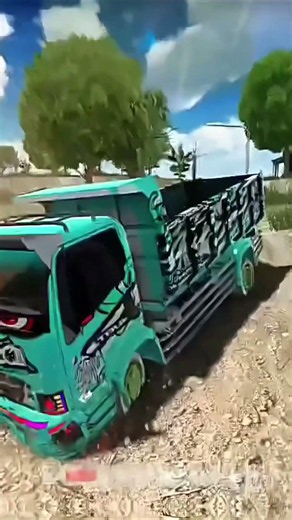 truck dum terjungkal di Hutan angker 😱 #estrucksimulatorid #truck