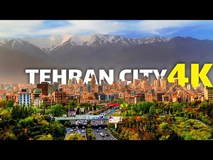 Tehran City, Driving Downtown, Iran 2020, Autumn Cloudy Day Driving Tour in Tehran (4K/60fps)