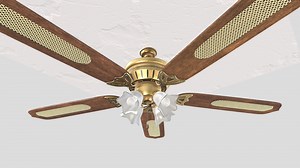 Classic Ceiling Fan - 3D model by _the.render.box_