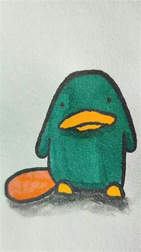 Cómo dibujar un Ornitorrinco fácil y rápido