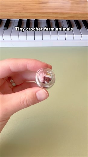 All the farm animals from Mini Crochet Creatures! #microcrochet #crochet #miniamigurumi