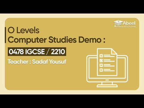 O Level Computer Science Demo 0478 IGCSE / 2210 - Data Compression