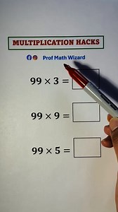 Multiplication Hacks📚 #math #maths | Prof Math Wizard