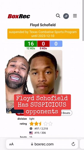 Floyd “Kid Austin” Schofield has some SUSPICIOUS opponents ? @Floyd “Kid austin” Schofield #boxing #boxer #boxers #boxersoftiktok #floydschofield