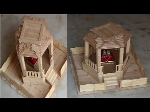 Building Popsicle Stick Temple- Easy To Make Stick Temple At Home, Dreamhouse