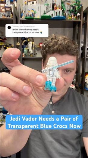 Jedi Vader Needs Transparent Blue Crocs Now…