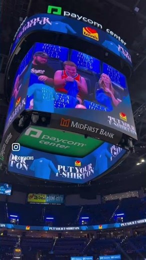 Rule #1 of the NBA Playoffs inside the Paycom: You WILL put on your shirt