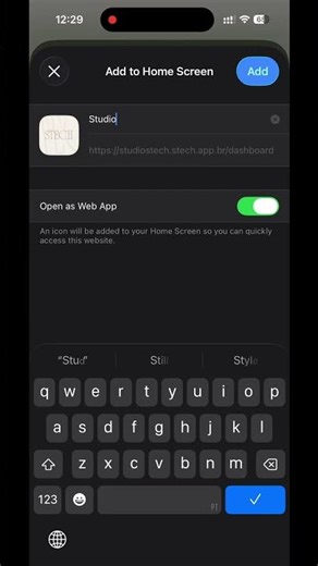 Saiba como salvar o Stech na tela inicial do seu celular para usá-lo como um aplicativo!