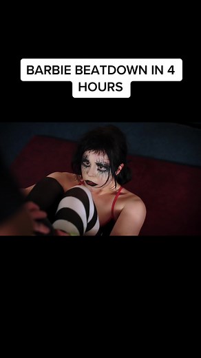 Boxing Match: Goth Fighter vs. Barbie - Intense Battle Incoming!