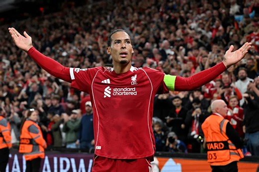 Champions League results: Virgil van Dijk rescues Liverpool; Bayern Munich, Inter, PSG win easy