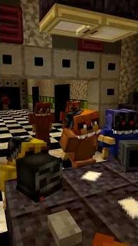 Working FNAF 2 Gameplay in Minecraft #minecraft #fnaf #fivenightstatfreddys #minecraftshorts